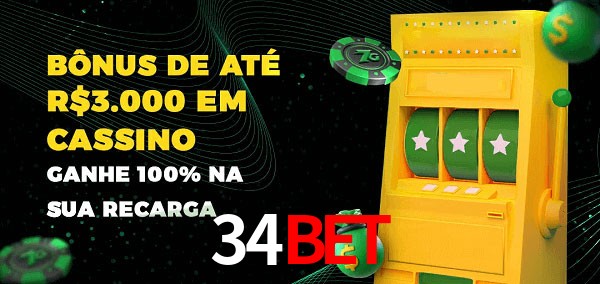 34BET melhor bônus de depósito